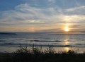 Coucher de soleil au-dessus de la plage de Kervel Coucher de soleil au-dessus de la plage de Kervel